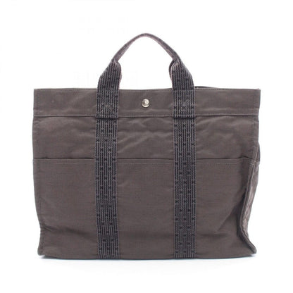 Hermes Tote Her Line MM Gray Canvas