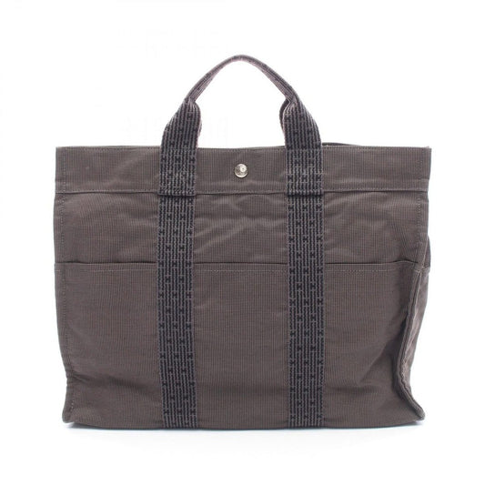 Hermes Tote Her Line MM Gray Canvas
