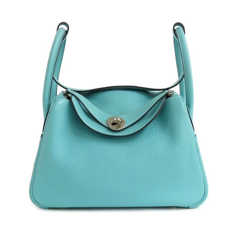 Hermes Lindy 26 Blue Heart Taurillon Clemence Handbag