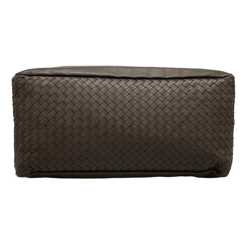 Bottega Veneta Intrecciato Dark Brown Leather Handbag