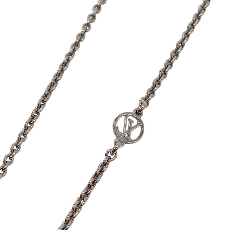1605 Louis Vuitton Escential V Silver Necklace M63197 Louis Vuitton