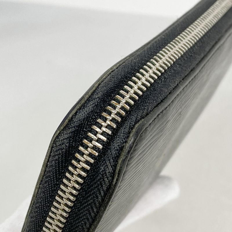 Louis Vuitton Epi Zippy Wallet M61857 Noir Black Men Women Unisex