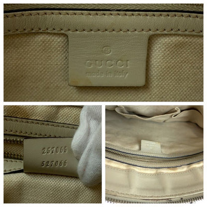 Gucci Sherry Line Mayfair Beige Ivory Gold Hardware GG Canvas 257065 Shoulder