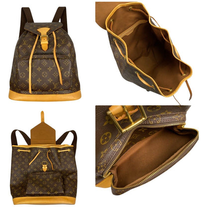 Louis Vuitton Monogram Monsouris GM Rucksack M51135 Brown