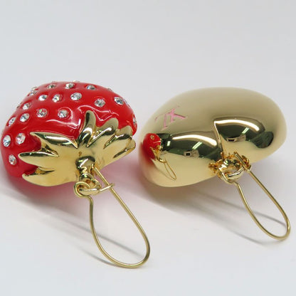 Louis Vuitton Earrings Boucle Doreil Phrase M64922 Strawberry Heart