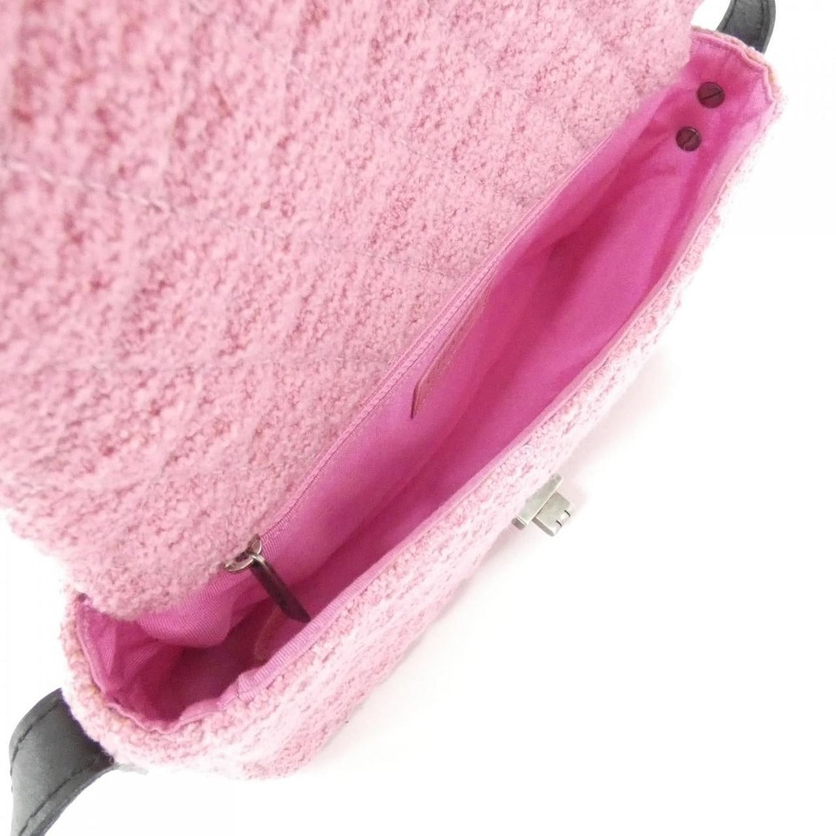 Chanel Shoulder Bag Tweed Pink — view 8