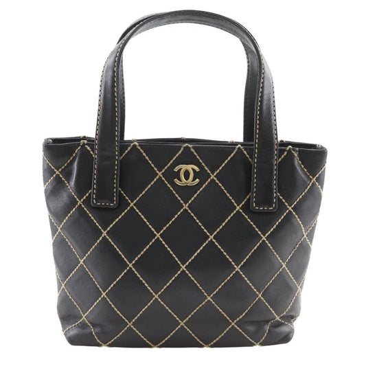 Chanel Wild Stitch Calf Black Handbag