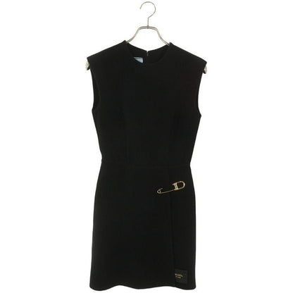 Prada P3 K49 E Washed Twill Mini Dress Women 36