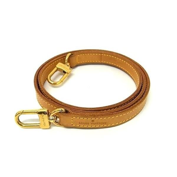 Louis Vuitton Leather Bag Shoulder Strap Brown