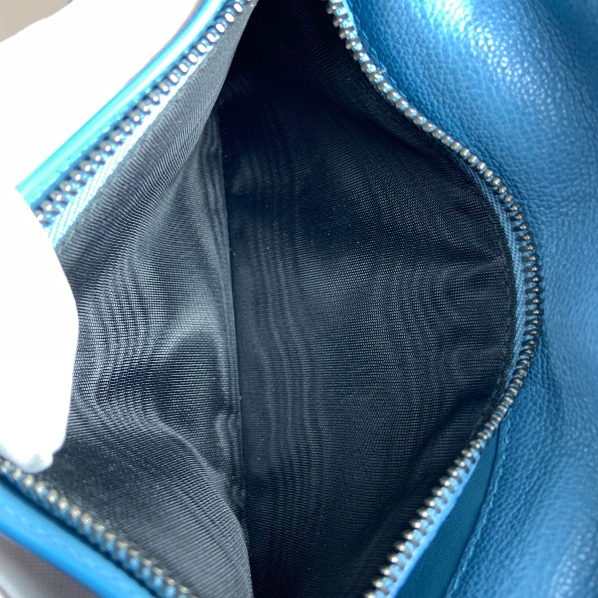 Bvlgari Leather Bifold Wallet Blue