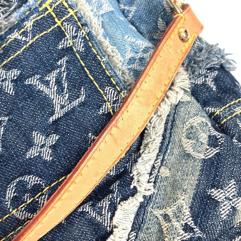 Louis Vuitton Shoulder Bag Patchwork Postie M95374 Monogram Denim Canvas Blue