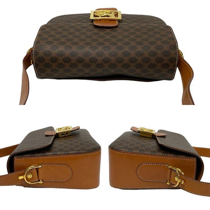 Celine Macadam Blason Triomphe Pattern Logo Carriage Hardware Leather Shoulder