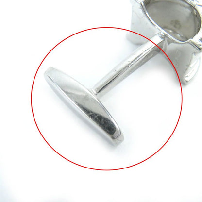 Bvlgari Bzero1 Logo Engraved Cufflinks Button Cufflinks Sv925 Silver Gentlemen's