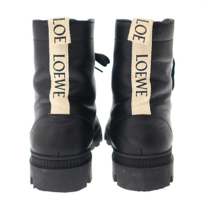 Loewe Combat Boot in Calfskin Combat Leather Boot 590321 L815285x14 Black 37