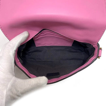 Fendi 2way Mini Bag Baguette Small Pink Gold