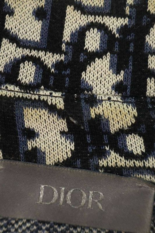 Dior 023m550at099 Obscure Pattern Allover Knit Long Sleeve Shirt Men's M