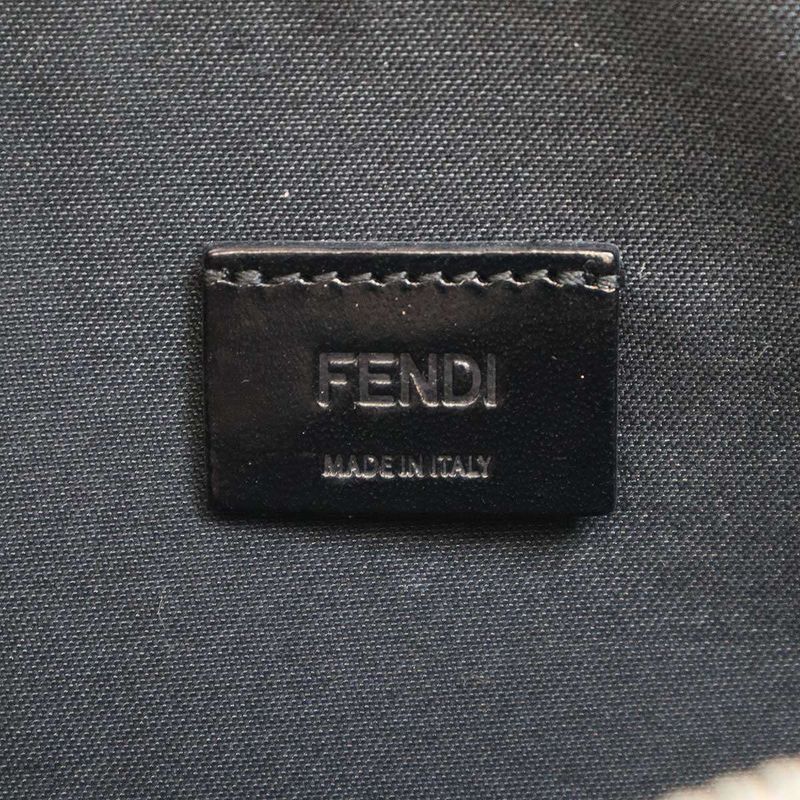 Fendi Bag Bugs Monster Bugs Eye Leather Clutch Bag Black