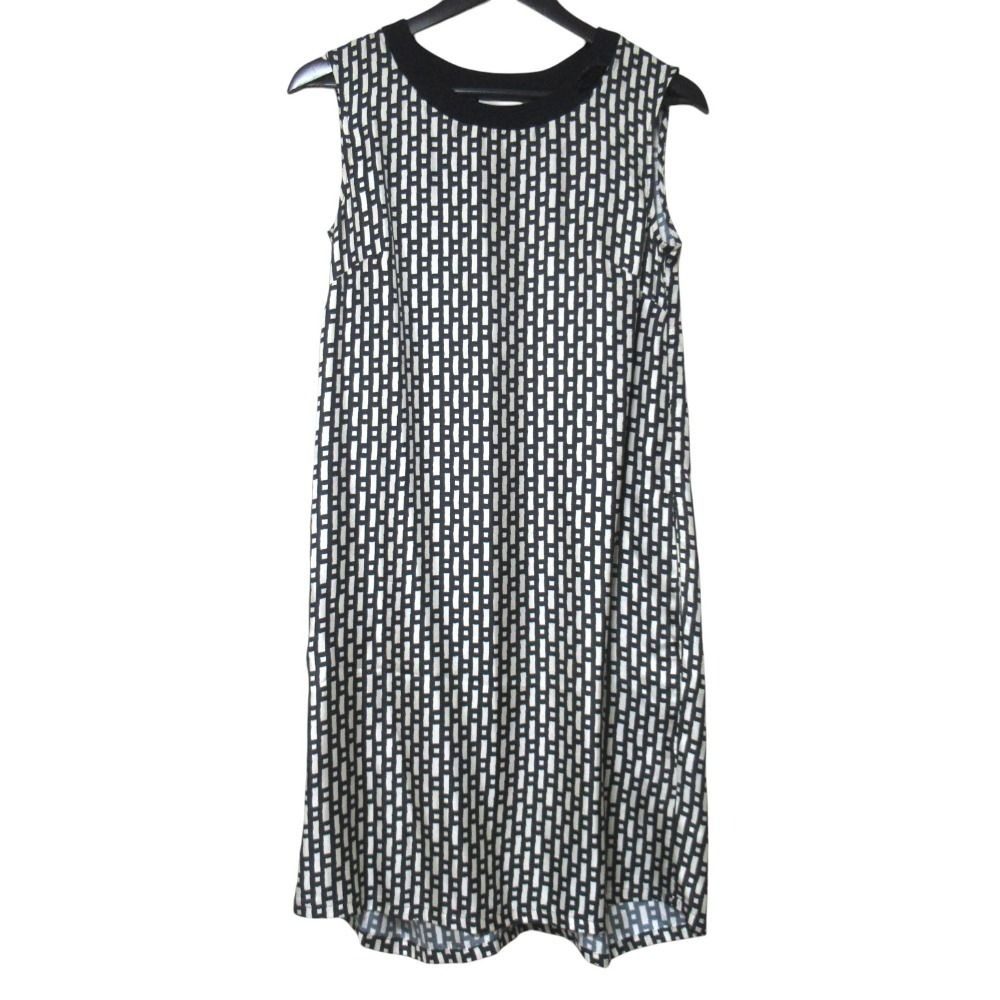 Max Mara S Timeless Bijoux Decoration All Over Pattern Sleeveless Silk Dress