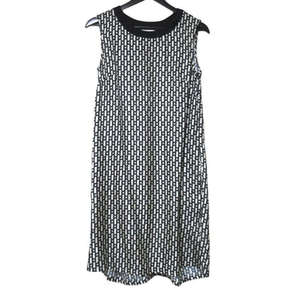 Max Mara S Timeless Bijoux Decoration All Over Pattern Sleeveless Silk Dress
