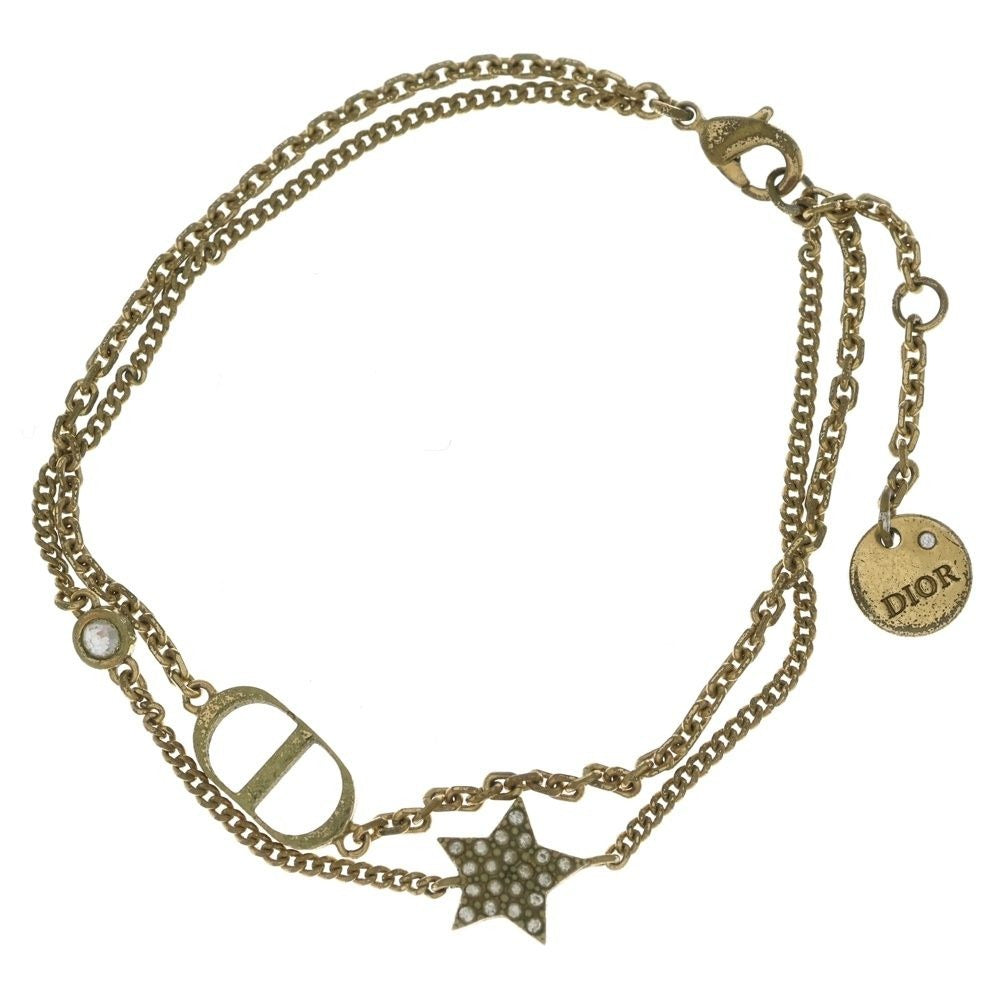 Dior Logo Lightstone Bracelet Star Gold