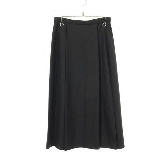 Christian Dior Skirt D Uniforme Pleated Black Wool