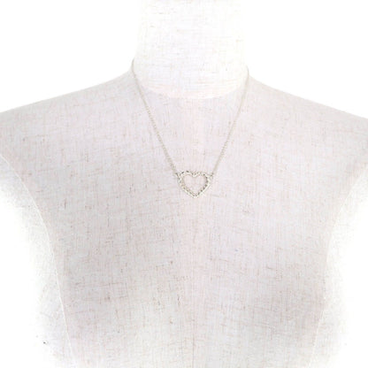 Tiffany & Co. 925 Heart Twist Necklace Pendant Silver — view 3