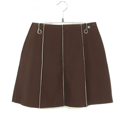 Chanel Skirt CC Logo Black