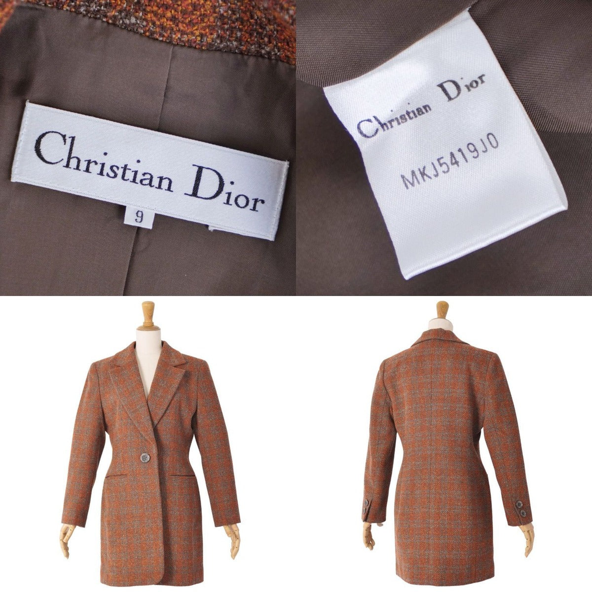 Dior Vintage Jacket Tailored Wool — view 9