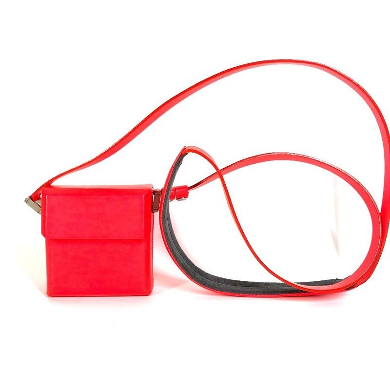 Louis Vuitton Shoulder Bag Marty Damier Gracee Leather Coral Red