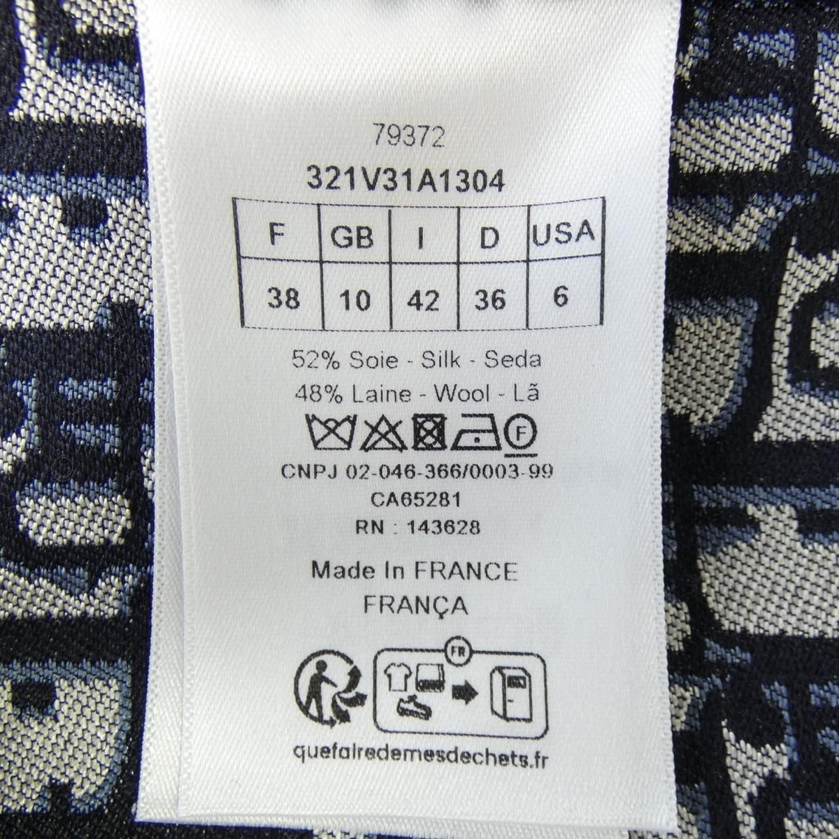 Dior Jacket Navy 42 — view 3