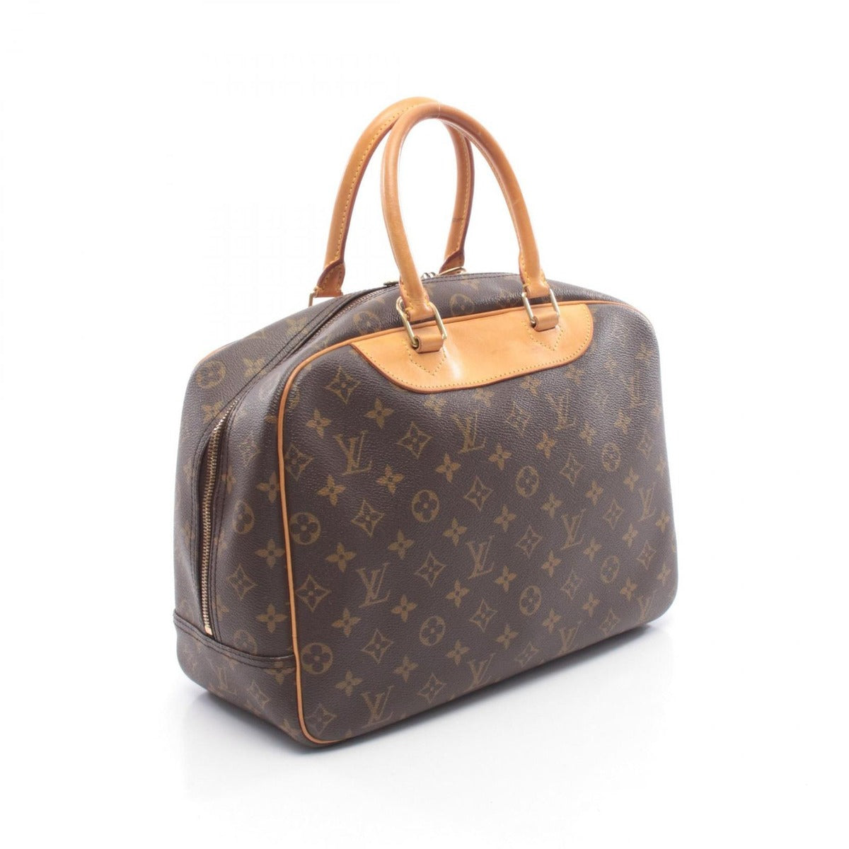 Louis Vuitton Handbag Deauville Bowling Vanity Canvas Leather — view 2