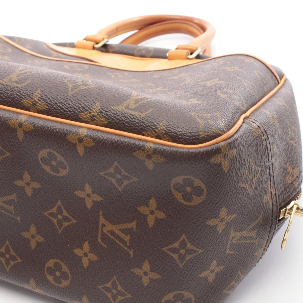 Louis Vuitton Handbag Deauville Bowling Vanity Canvas Leather — view 7