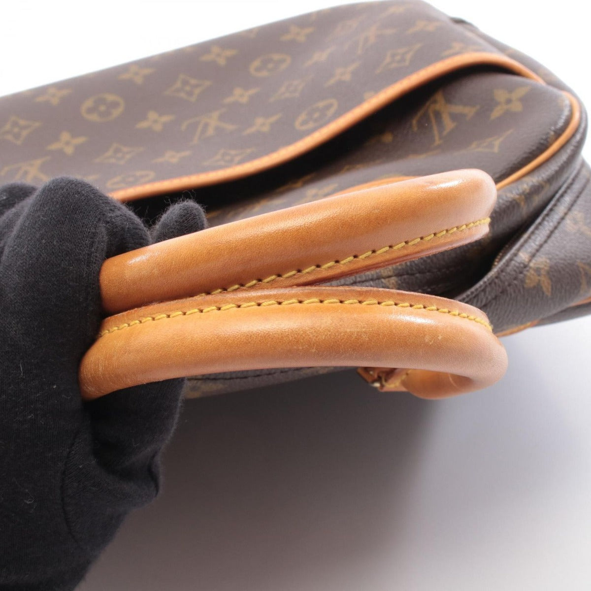 Louis Vuitton Handbag Deauville Bowling Vanity Canvas Leather — view 9