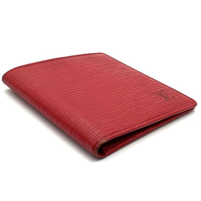 Louis Vuitton M63317 Portobier 6 Carte Cles Di Bifold Wallet Epi Red PVC Ladies
