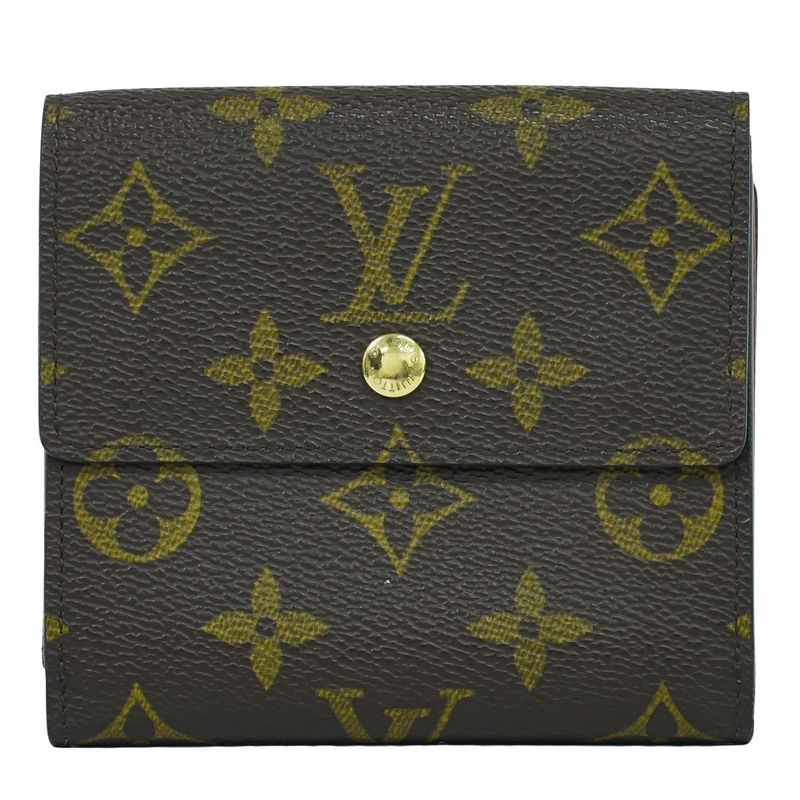 Authentic Louis Vuitton LV Porte Monebier Carte Cles Di Monogram Fold Wallet
