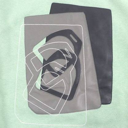 Hermes 23AW Sheepskin Leather Use Ettelier Crew Neck Pullover Lined Sweatshirt