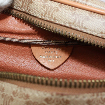 Celine Macadam Triomphe Leather Beige Waist Bag Gold — view 8