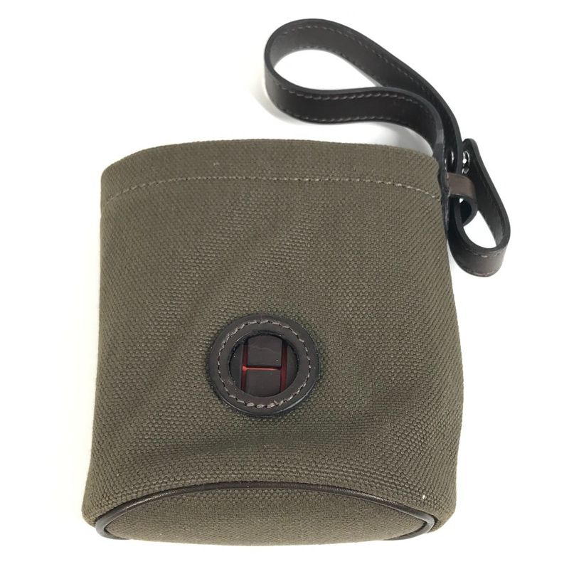 Hermes Pouch Dog Treat Pouch H800617ekaa Leather / Coated Canvas Khaki / Foo