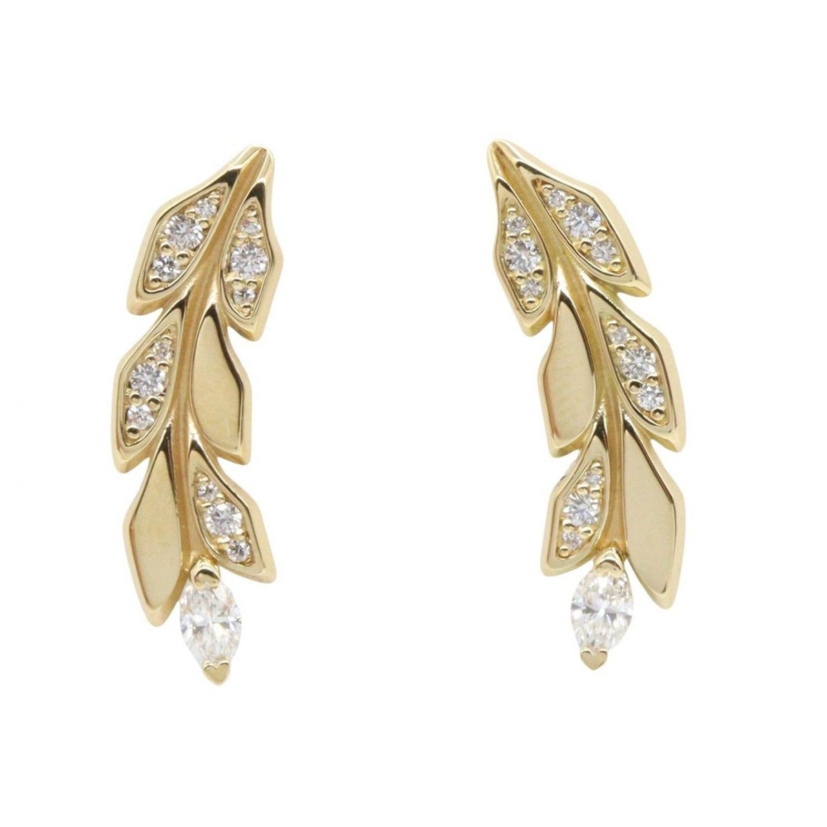 Tiffany & Co Earrings Victoria Vine Climber 18k Diamond
