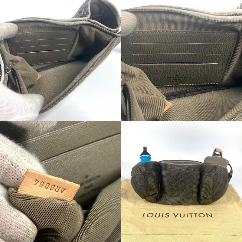 Louis Vuitton Body Bag Santure Jogging M93211 Damier Geant Canvas Khaki