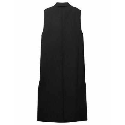 Gucci Wool Long Vest Long Gilet Outerwear Women's Double Breasted