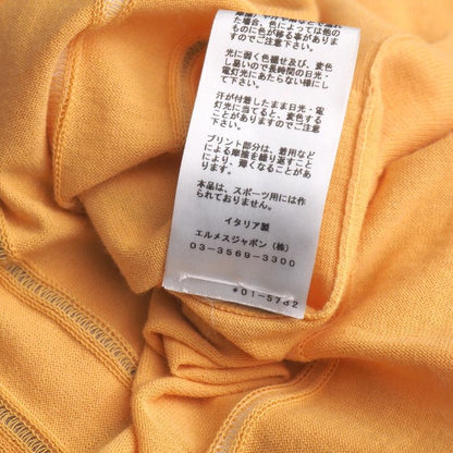 Hermes Short Sleeve T-shirt Size XL Striped Ribbed Sleeves Crewneck Knit