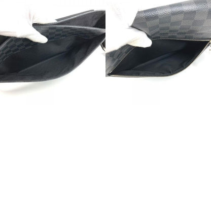 Louis Vuitton Shoulder Bag District MM NV2 N40350 Damier Graphite Canvas Black