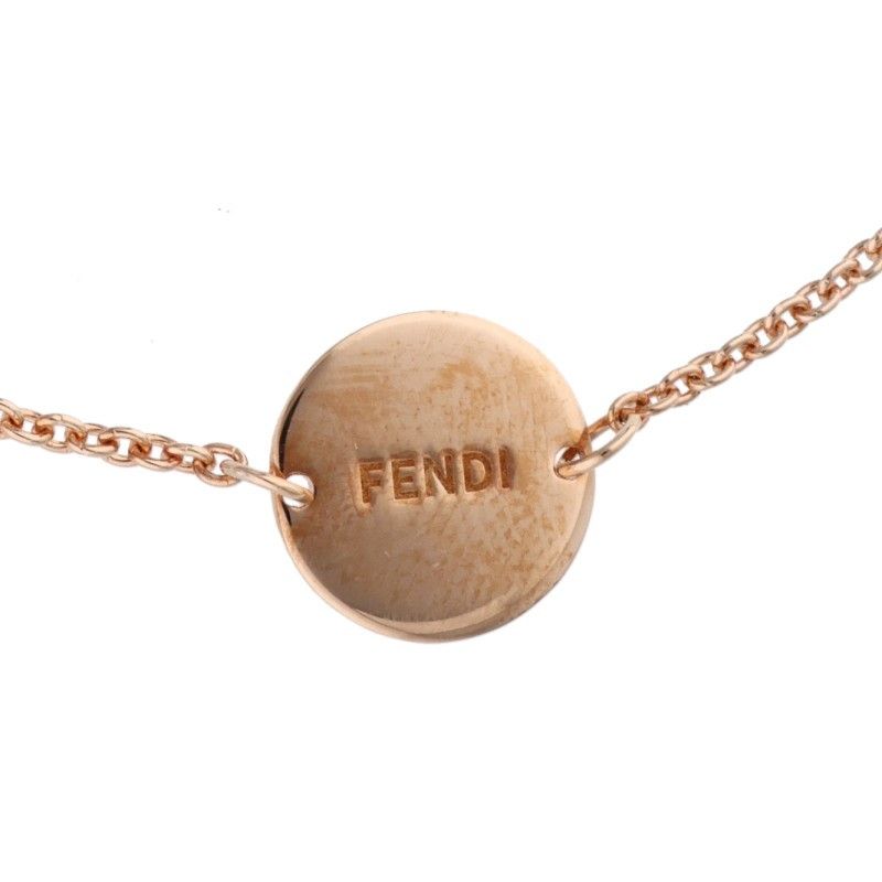 Fendi Huiz Rhinestone Logo Chain Bracelet Women