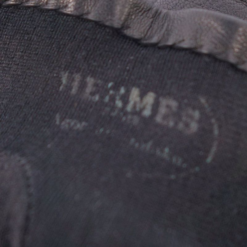 Hermes Gloves H Logo Lamb Leather Women's H