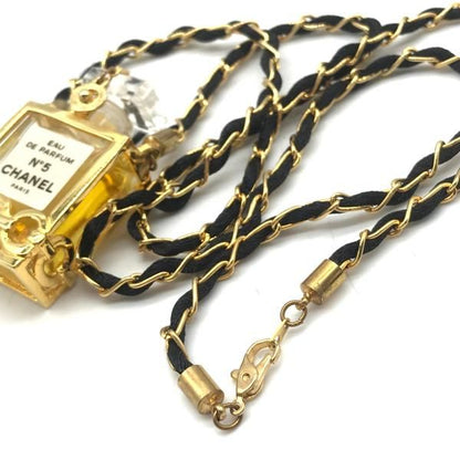 Chanel Perfume Necklace No5 Gold
