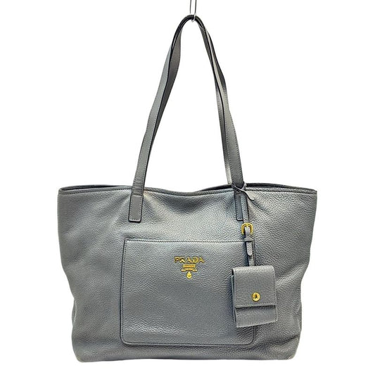 Prada Tote Bag - 1bg048 Grey Leather