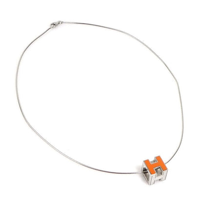 Hermes Necklace H Cube Caged Ash