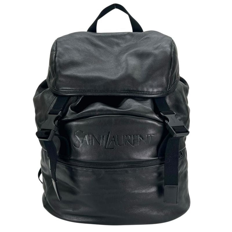Saint Laurent Paris Rucksack Backpack Leather Nylon