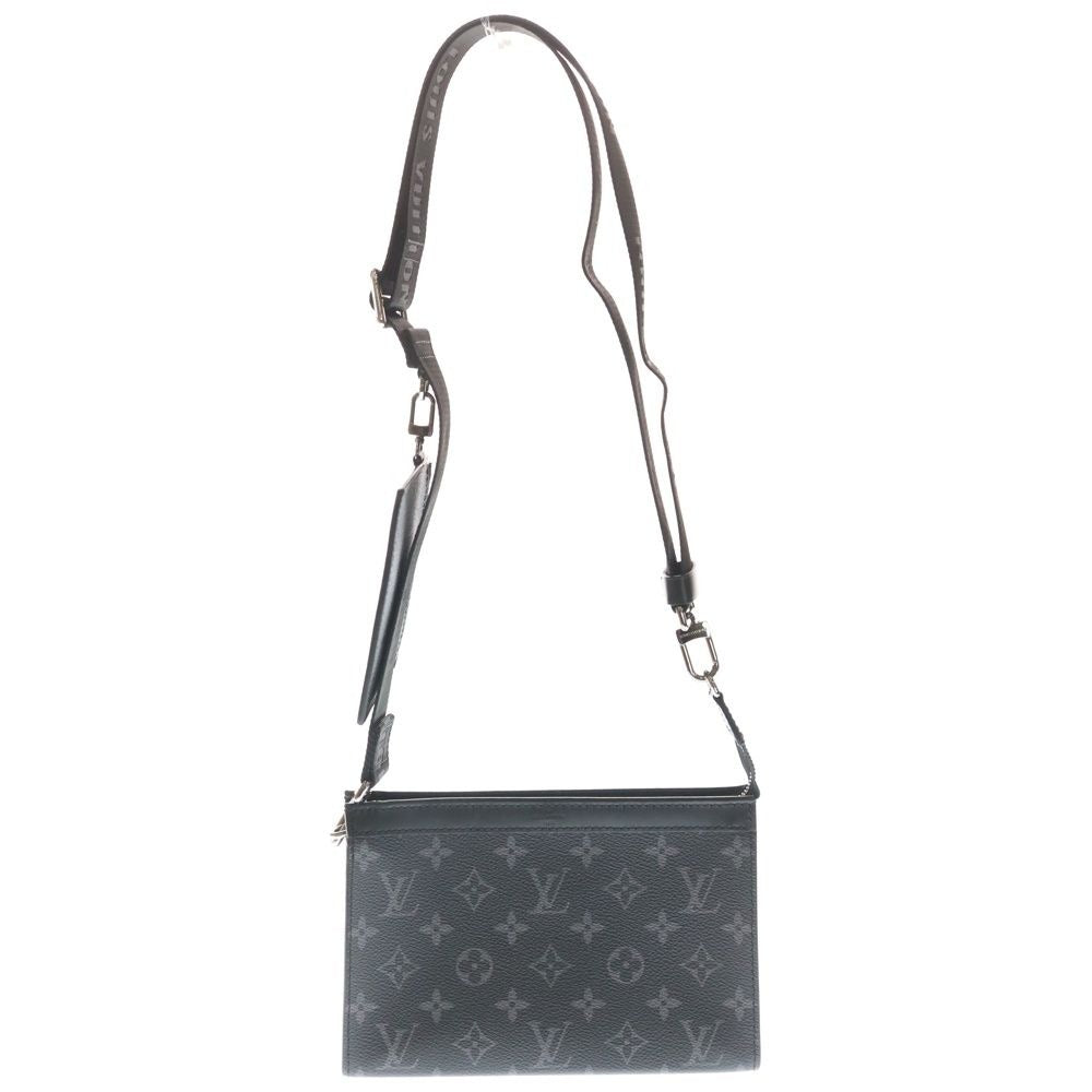 Louis Vuitton Monogram Eclipse Gaston Wearable Wallet Shoulder Bag Black Noir
